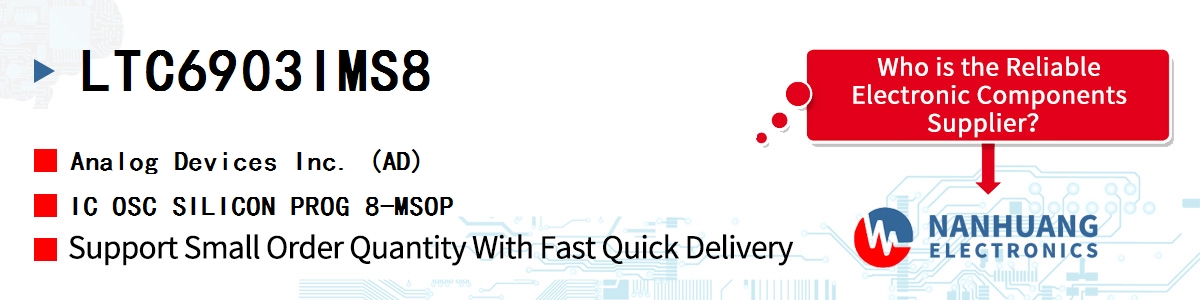 LTC6903IMS8 ADI IC OSC SILICON PROG 8-MSOP