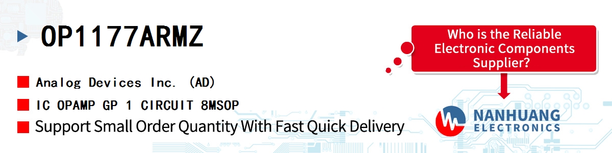 OP1177ARMZ ADI IC OPAMP GP 1 CIRCUIT 8MSOP