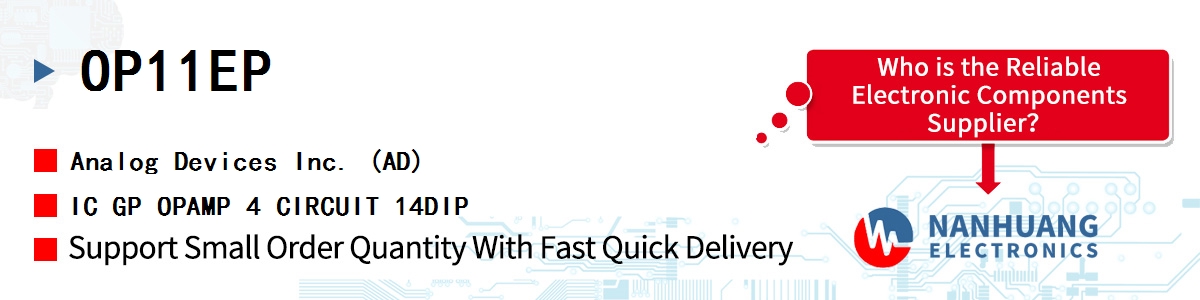 OP11EP ADI IC GP OPAMP 4 CIRCUIT 14DIP