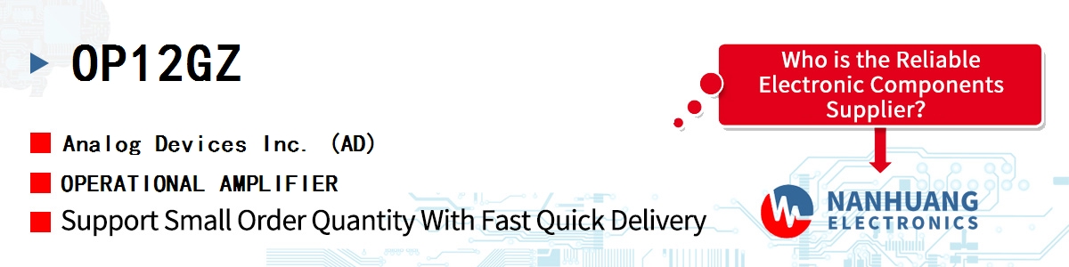 OP12GZ ADI OPERATIONAL AMPLIFIER