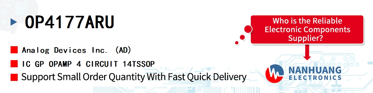 OP4177ARU ADI IC GP OPAMP 4 CIRCUIT 14TSSOP