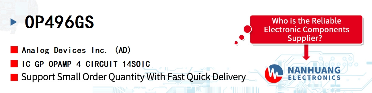 OP496GS ADI IC GP OPAMP 4 CIRCUIT 14SOIC