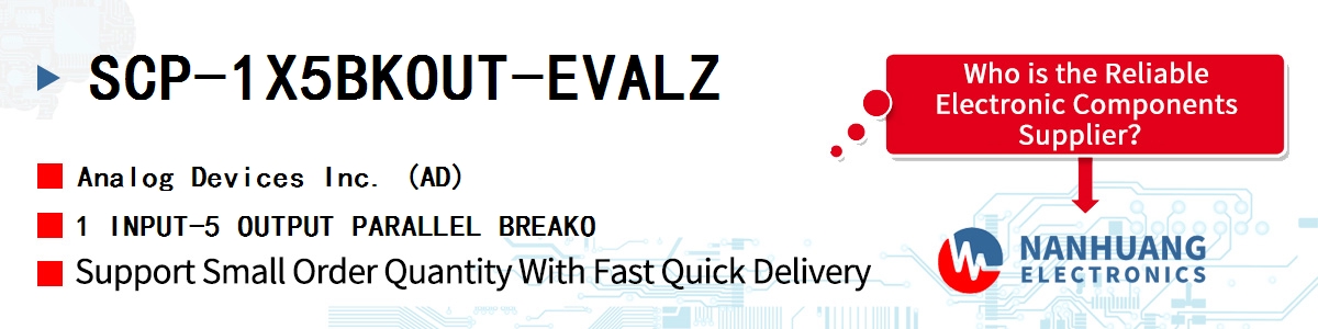 SCP-1X5BKOUT-EVALZ ADI 1 INPUT-5 OUTPUT PARALLEL BREAKO